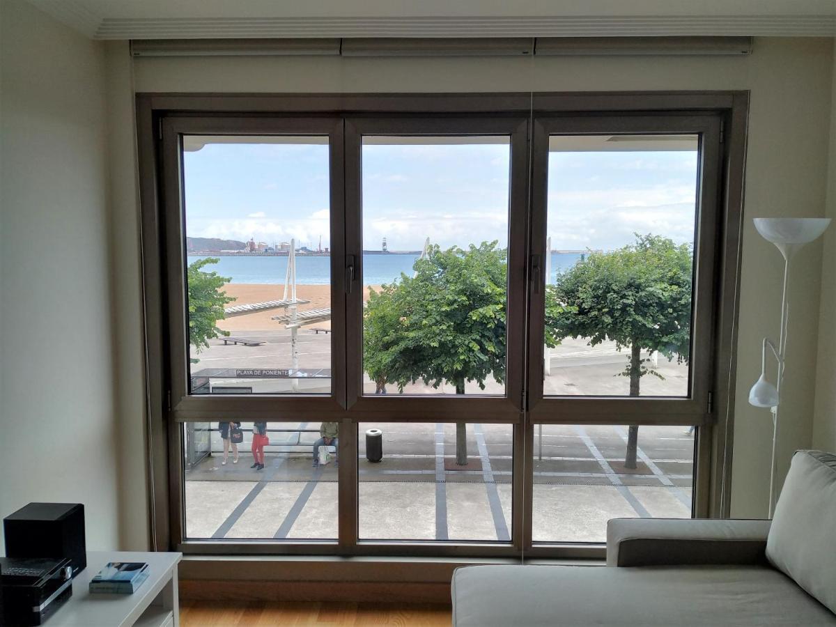 Apto. Vista Playa Poniente Appartamento Gijón